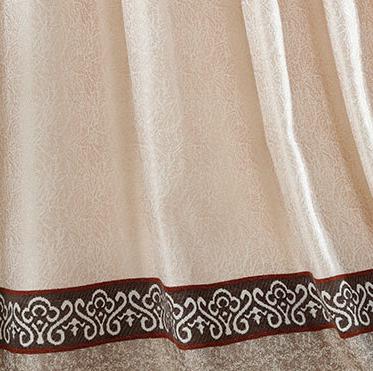 Cotton and linen jacquard curtain fabric