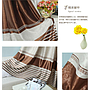 Four streamers embossed curtain fabric