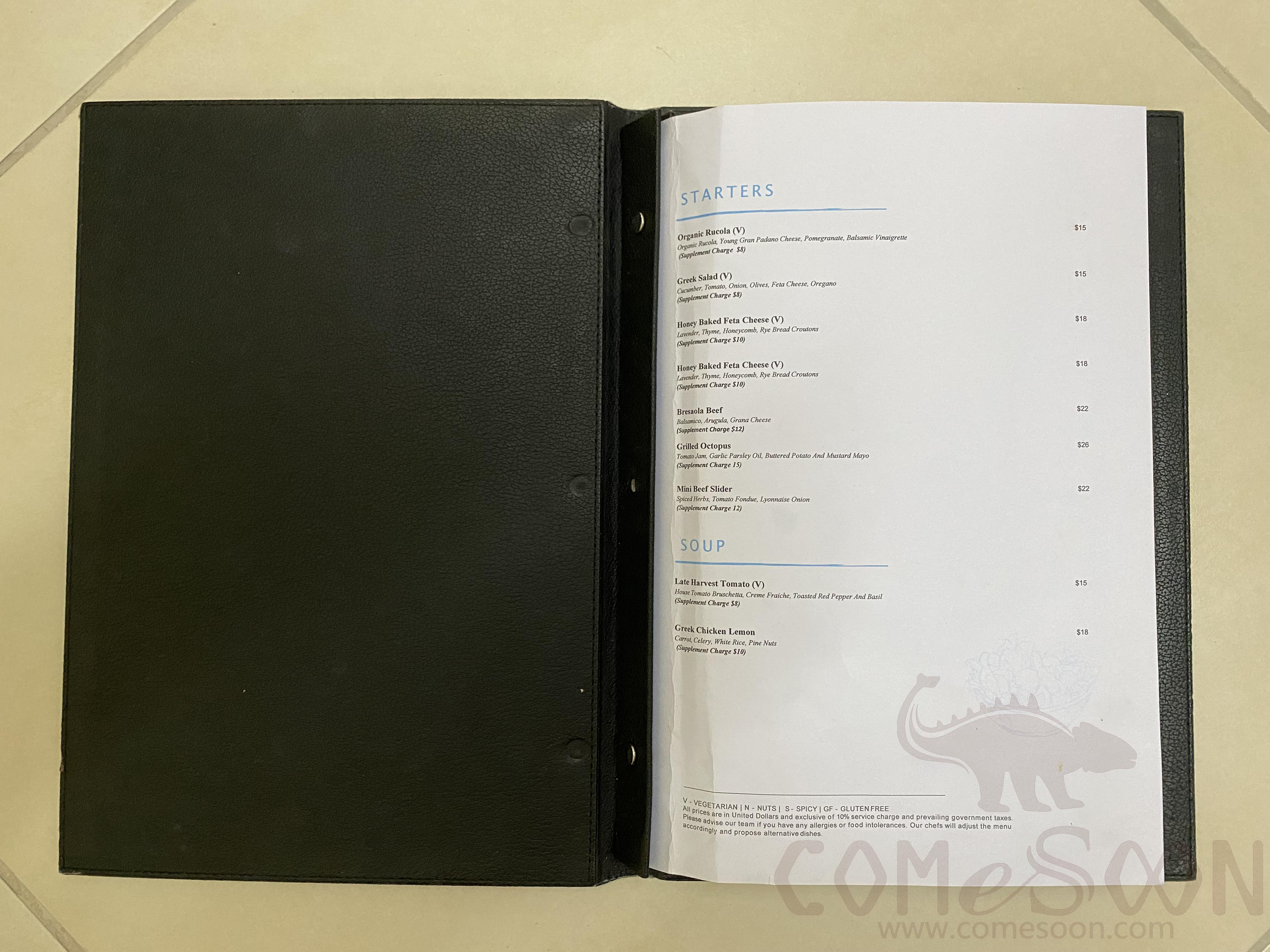 Menu Folder-PU Black