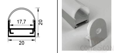 LED Strip Light With Aluminium Profile-14.4w
