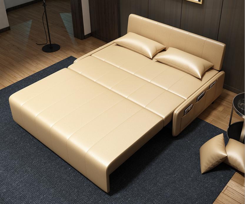 Sofa bed-microfiber leather-115*100*85cm