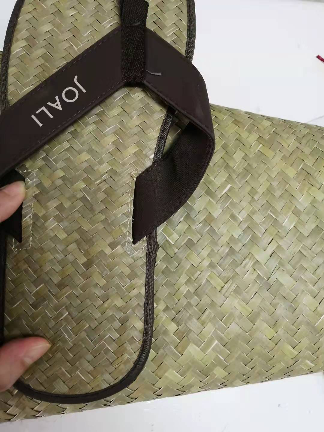 Flip Flop Raffia Male 27cm-Brown