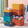 Blue Storage Box with Cover-22.2*28.5*15 CM