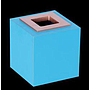 Blue gold tissue box