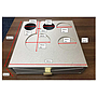 coffee amenity tray&Electric Kettle Holder leather gold