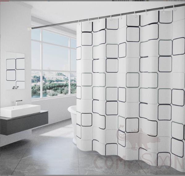 Square Polyester Cloth Shower Curtain-120* 180cm