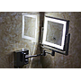 Led Foldable Cosmetic Mirror-Plug / Double-Sided Mirror - Rose Gold - 8 inch (20cm) Single - Copper + SUS304