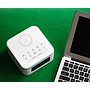 Wireless Charging Bluetooth Alarm Speaker - White