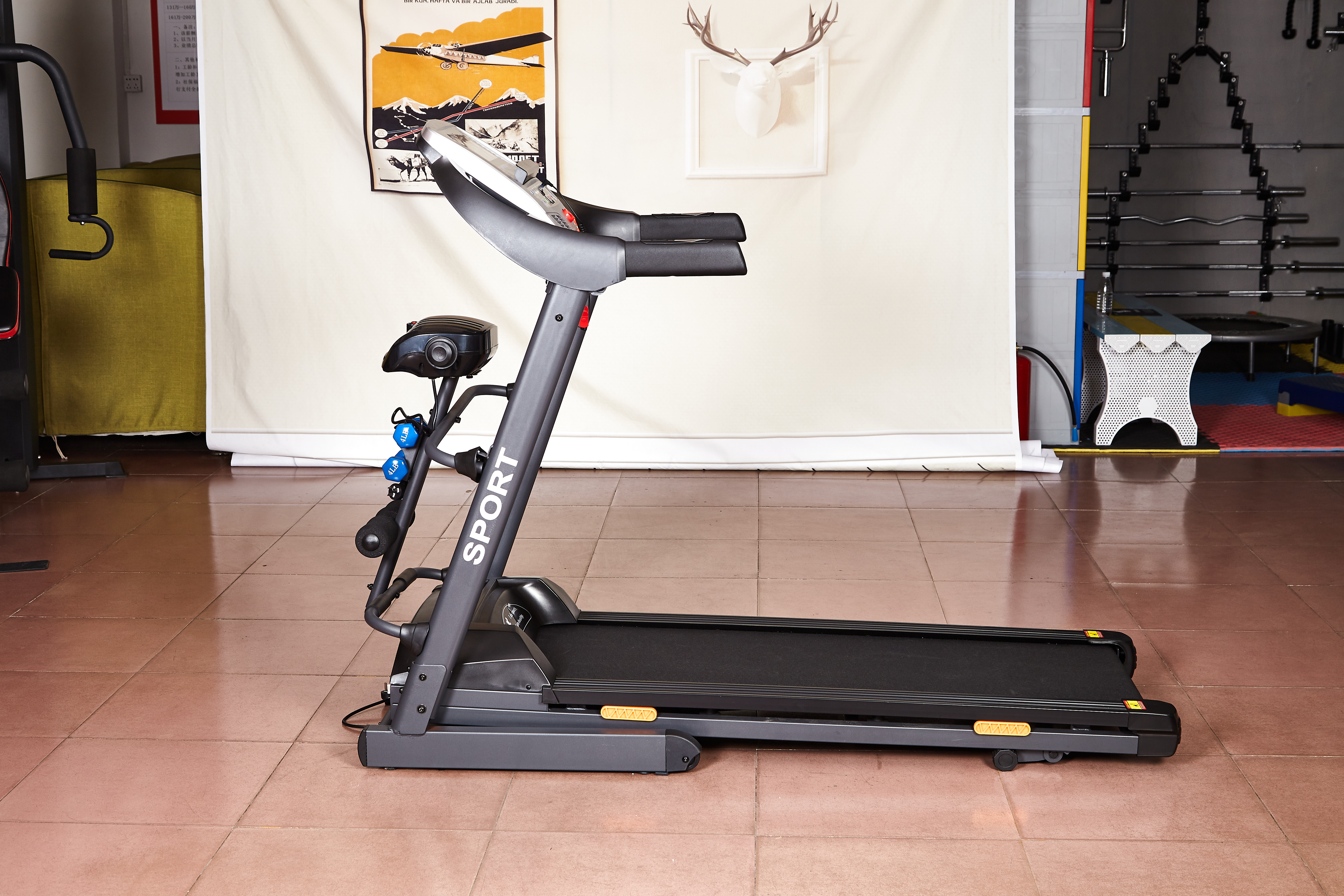 Motorized Treadmill,KY9903D,Multifunctional W/ massage thin waist