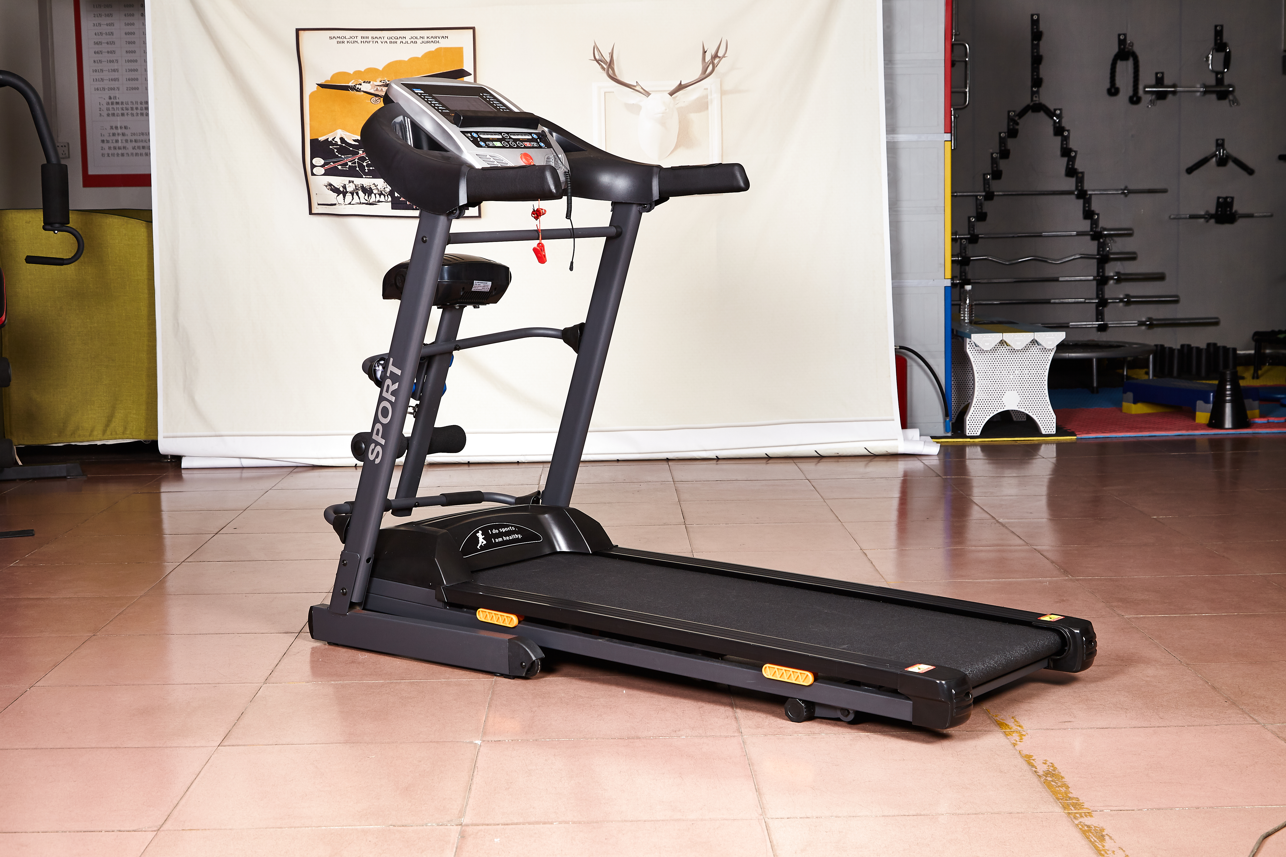 Motorized Treadmill,KY9903D,Multifunctional W/ massage thin waist