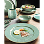 Green Oval Plate 14"