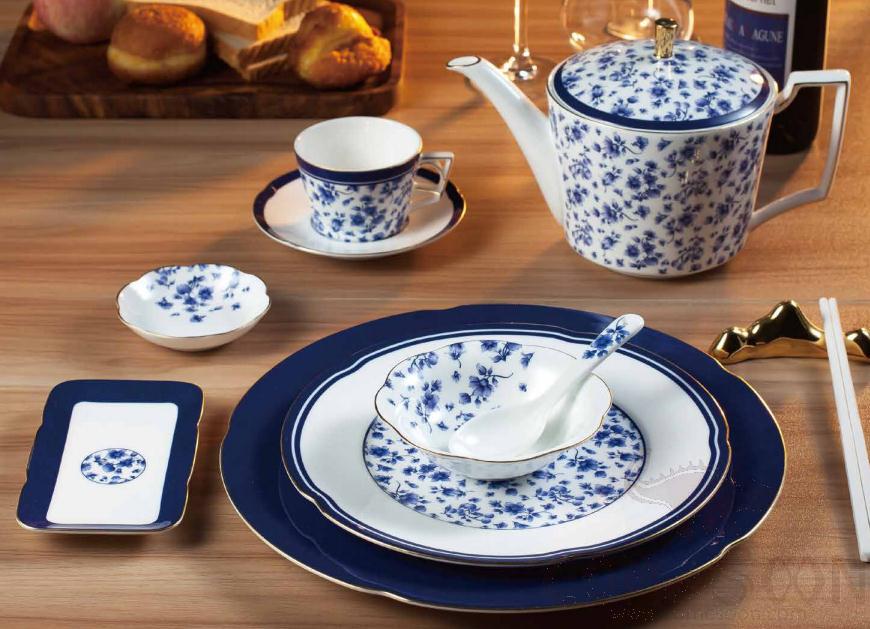 CUILAN Blue Plate 26cm Bonechina