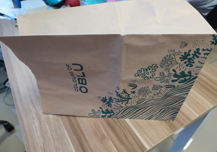 Kraft Food Bag S-sized W/LOGO