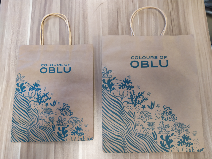 Kraft Carrying Bag L-SIZED  W/LOGO