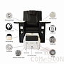 Massage Chair With Armrest And Groove,Leather，125 * 105 * 90 cm