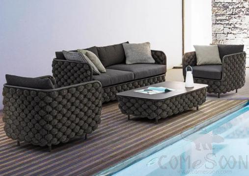 Outdoor rattan sofa-145cm,145*70*70cm