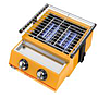 Spray-Painted Two-Head Glass Blue Diamond Roaster 300*400*180mm