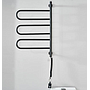 Electric Towel Drying Rack,Black,Rock Plate，600*450*100mm