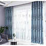 Yarn-dyed velvet jacquard curtain fabric