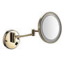 Led Foldable Cosmetic Mirror-Plug / Single-Sided Mirror - Zirconium gold - 8 inch (20cm) Single - Copper + SUS304
