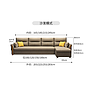 Sofa Bed - latex - Sofa：253*78*82cm Bed：215*180*33cm Chaise longue：145*65*38cm