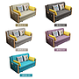 Sofa bed-cotton linen-Sofa:198*90*82cm Bed:180*180cm
