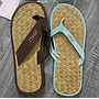 Flip Flop Raffia Female 24cm-Blue