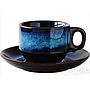 Cat's Eye  Dark Blue Coffee Cup Set 180ml
