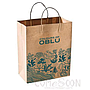 Kraft Carrying Bag L-SIZED  W/LOGO，L25*W15*H30cm