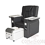 Massage Chair With Armrest And Groove,Leather，125 * 105 * 90 cm