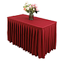 Table Skirting(150*45+75cm)-Wine red