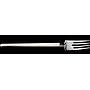 STGlacier Series-Dessert Fork,185mm,stainless steel 304